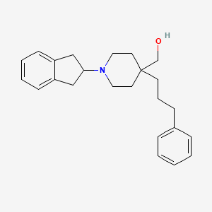 molecular formula C24H31NO B5046434 [1-(2,3-dihydro-1H-inden-2-yl)-4-(3-phenylpropyl)-4-piperidinyl]methanol 