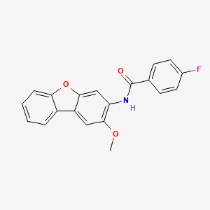 molecular formula C20H14FNO3 B5046454 4-fluoro-N-(2-methoxydibenzo[b,d]furan-3-yl)benzamide 