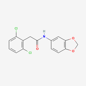 N-(1,3-benzodioxol-5-yl)-2-(2,6-dichlorophenyl)acetamide