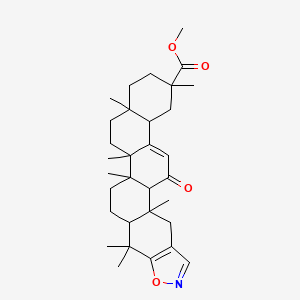 Methyl 1,2,5,8,15,22,22-heptamethyl-13-oxo-20-oxa-19-azahexacyclo[12.11.0.02,11.05,10.015,23.017,21]pentacosa-11,17(21),18-triene-8-carboxylate