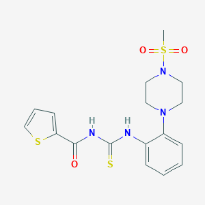 N-{2-[4-(methylsulfonyl)-1-piperazinyl]phenyl}-N'-(2-thienylcarbonyl)thiourea