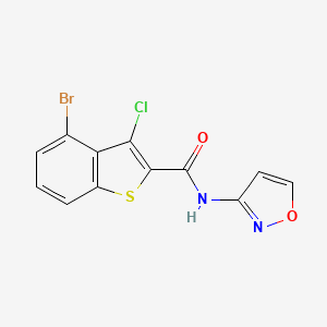 4-bromo-3-chloro-N-(1,2-oxazol-3-yl)-1-benzothiophene-2-carboxamide