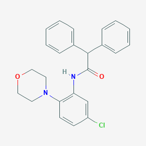 N-[5-chloro-2-(4-morpholinyl)phenyl]-2,2-diphenylacetamide