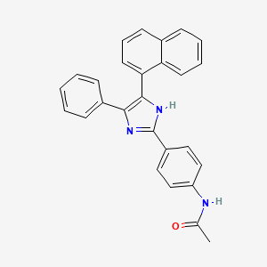 N-{4-[5-(1-naphthyl)-4-phenyl-1H-imidazol-2-yl]phenyl}acetamide