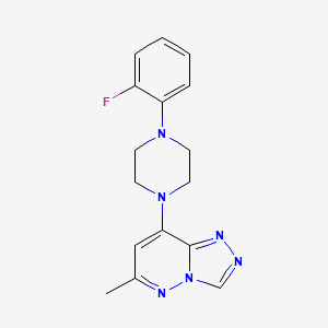 8-[4-(2-Fluorophenyl)piperazin-1-yl]-6-methyl-[1,2,4]triazolo[4,3-b]pyridazine