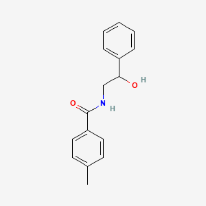 molecular formula C16H17NO2 B5046600 N-(2-hydroxy-2-phenylethyl)-4-methylbenzamide 