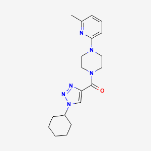 1-[(1-cyclohexyl-1H-1,2,3-triazol-4-yl)carbonyl]-4-(6-methyl-2-pyridinyl)piperazine