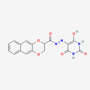 N'-(2,4,6-trioxotetrahydro-5(2H)-pyrimidinylidene)-2,3-dihydronaphtho[2,3-b][1,4]dioxine-2-carbohydrazide