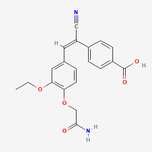 4-[(E)-2-[4-(2-amino-2-oxoethoxy)-3-ethoxyphenyl]-1-cyanoethenyl]benzoic acid