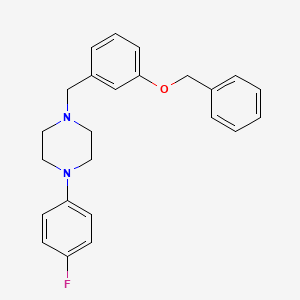 1-(4-Fluorophenyl)-4-[(3-phenylmethoxyphenyl)methyl]piperazine