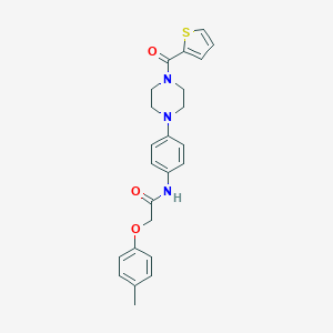 2-(4-methylphenoxy)-N-{4-[4-(2-thienylcarbonyl)-1-piperazinyl]phenyl}acetamide
