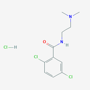 2,5-dichloro-N-[2-(dimethylamino)ethyl]benzamide;hydrochloride