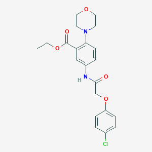 Ethyl 5-{[(4-chlorophenoxy)acetyl]amino}-2-(4-morpholinyl)benzoate