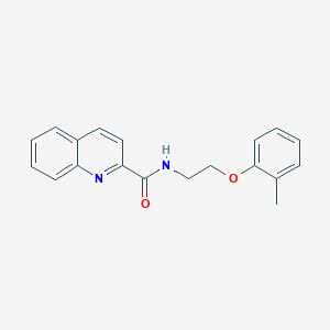 molecular formula C19H18N2O2 B5046700 N-[2-(2-methylphenoxy)ethyl]-2-quinolinecarboxamide 