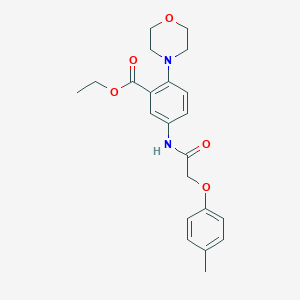 Ethyl 5-{[(4-methylphenoxy)acetyl]amino}-2-(4-morpholinyl)benzoate