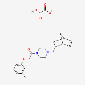 molecular formula C23H30N2O6 B5046759 1-(bicyclo[2.2.1]hept-5-en-2-ylmethyl)-4-[(3-methylphenoxy)acetyl]piperazine oxalate 