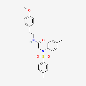 molecular formula C25H28N2O4S B5046764 N~1~-[2-(4-methoxyphenyl)ethyl]-N~2~-(4-methylphenyl)-N~2~-[(4-methylphenyl)sulfonyl]glycinamide 