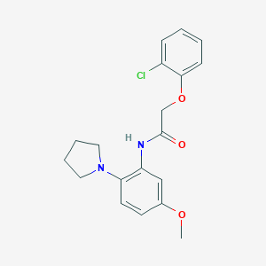 2-(2-Chloro-phenoxy)-N-(5-methoxy-2-pyrrolidin-1-yl-phenyl)-acetamide