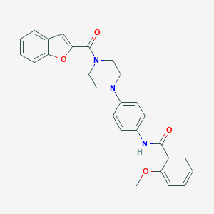 N-{4-[4-(1-benzofuran-2-ylcarbonyl)-1-piperazinyl]phenyl}-2-methoxybenzamide