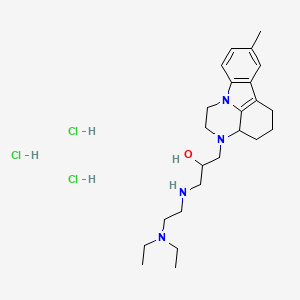 molecular formula C24H41Cl3N4O B5046792 1-[2-(Diethylamino)ethylamino]-3-(12-methyl-1,4-diazatetracyclo[7.6.1.05,16.010,15]hexadeca-9(16),10(15),11,13-tetraen-4-yl)propan-2-ol;trihydrochloride 