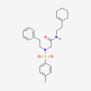 N~1~-[2-(1-cyclohexen-1-yl)ethyl]-N~2~-[(4-methylphenyl)sulfonyl]-N~2~-(2-phenylethyl)glycinamide