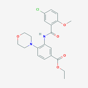 Ethyl 3-[(5-chloro-2-methoxybenzoyl)amino]-4-(4-morpholinyl)benzoate