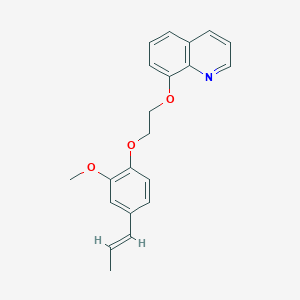 molecular formula C21H21NO3 B5046846 8-{2-[2-methoxy-4-(1-propen-1-yl)phenoxy]ethoxy}quinoline 