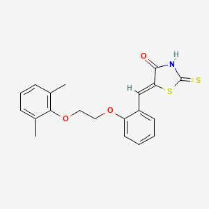 5-{2-[2-(2,6-dimethylphenoxy)ethoxy]benzylidene}-2-thioxo-1,3-thiazolidin-4-one