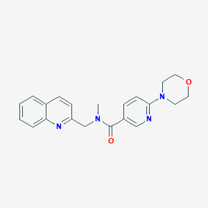 N-methyl-6-(4-morpholinyl)-N-(2-quinolinylmethyl)nicotinamide