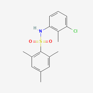 molecular formula C16H18ClNO2S B5046898 N-(3-chloro-2-methylphenyl)-2,4,6-trimethylbenzenesulfonamide 