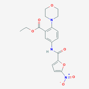 Ethyl 5-({5-nitro-2-furoyl}amino)-2-(4-morpholinyl)benzoate