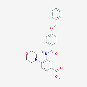 Methyl 3-{[4-(benzyloxy)benzoyl]amino}-4-(4-morpholinyl)benzoate