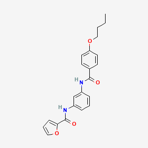 N-{3-[(4-butoxybenzoyl)amino]phenyl}-2-furamide