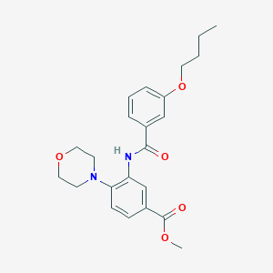 Methyl 3-[(3-butoxybenzoyl)amino]-4-(4-morpholinyl)benzoate