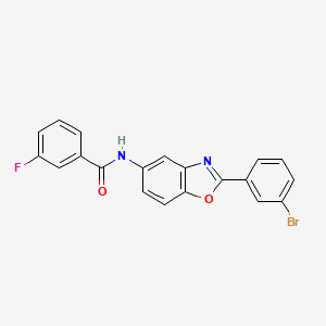 molecular formula C20H12BrFN2O2 B5046985 N-[2-(3-bromophenyl)-1,3-benzoxazol-5-yl]-3-fluorobenzamide 