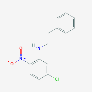 molecular formula C14H13ClN2O2 B5047036 (5-chloro-2-nitrophenyl)(2-phenylethyl)amine 