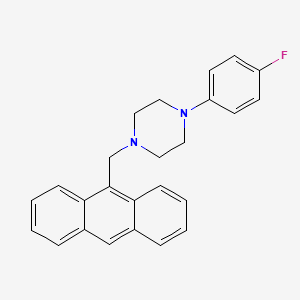 molecular formula C25H23FN2 B5047047 1-(9-anthrylmethyl)-4-(4-fluorophenyl)piperazine 