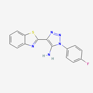 4-(1,3-benzothiazol-2-yl)-1-(4-fluorophenyl)-1H-1,2,3-triazol-5-amine