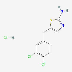 molecular formula C10H9Cl3N2S B5047065 5-(3,4-dichlorobenzyl)-1,3-thiazol-2-amine hydrochloride 