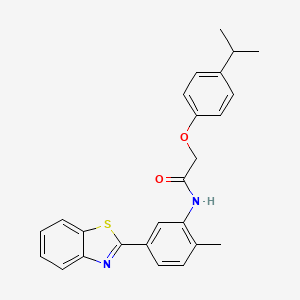 N-[5-(1,3-benzothiazol-2-yl)-2-methylphenyl]-2-[4-(propan-2-yl)phenoxy]acetamide