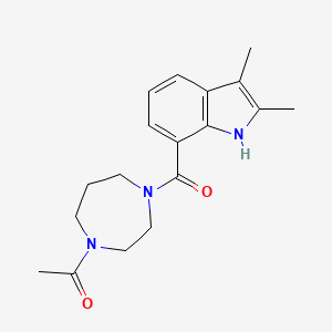 7-[(4-acetyl-1,4-diazepan-1-yl)carbonyl]-2,3-dimethyl-1H-indole