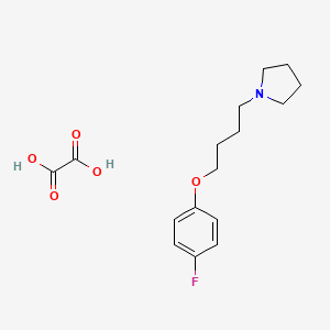 1-[4-(4-Fluorophenoxy)butyl]pyrrolidine;oxalic acid