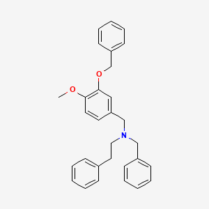 molecular formula C30H31NO2 B5047108 N-benzyl-N-[3-(benzyloxy)-4-methoxybenzyl]-2-phenylethanamine 