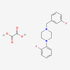 molecular formula C19H20F2N2O4 B5047111 1-(3-fluorobenzyl)-4-(2-fluorophenyl)piperazine oxalate 