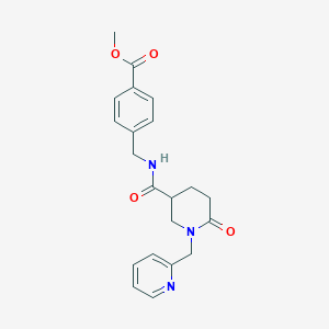 methyl 4-[({[6-oxo-1-(2-pyridinylmethyl)-3-piperidinyl]carbonyl}amino)methyl]benzoate