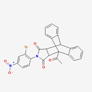 molecular formula C26H17BrN2O5 B5047161 1-acetyl-17-(2-bromo-4-nitrophenyl)-17-azapentacyclo[6.6.5.0~2,7~.0~9,14~.0~15,19~]nonadeca-2,4,6,9,11,13-hexaene-16,18-dione 