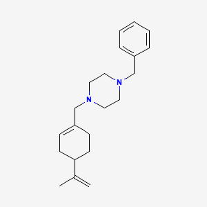 molecular formula C21H30N2 B5047210 1-benzyl-4-[(4-isopropenyl-1-cyclohexen-1-yl)methyl]piperazine 