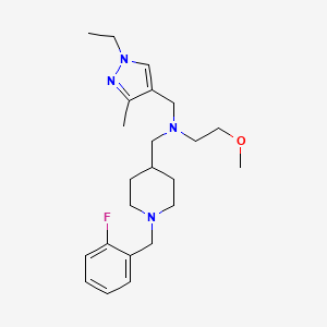 N-[(1-ethyl-3-methyl-1H-pyrazol-4-yl)methyl]-N-{[1-(2-fluorobenzyl)-4-piperidinyl]methyl}-2-methoxyethanamine