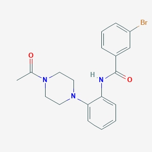 N-[2-(4-acetyl-1-piperazinyl)phenyl]-3-bromobenzamide
