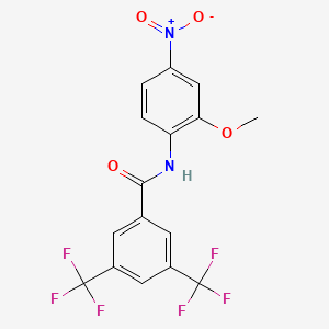 N-(2-methoxy-4-nitrophenyl)-3,5-bis(trifluoromethyl)benzamide